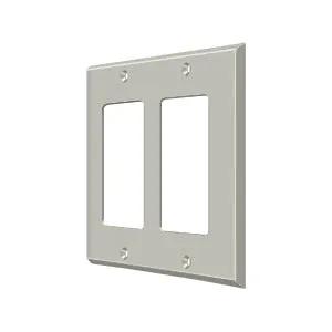Deltana Switch Plate, Double Rocker by Deltana