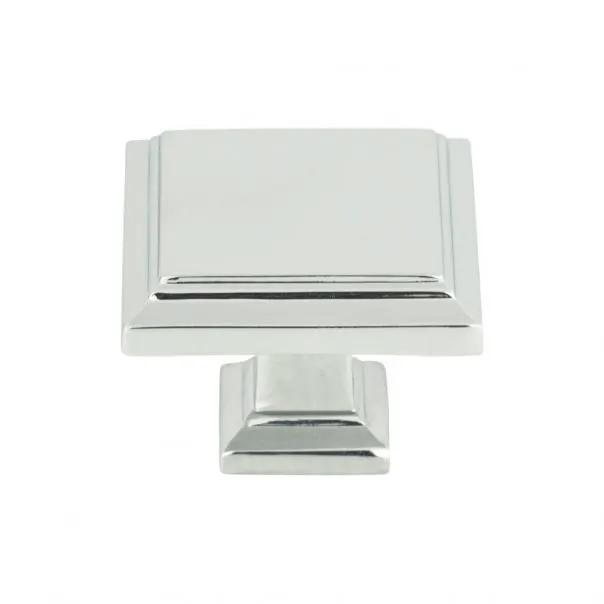 polished chrome knob