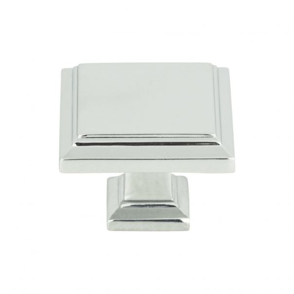 polished chrome knob