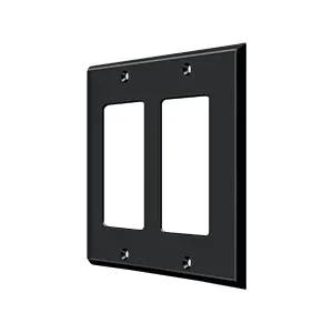 Deltana Switch Plate, Double Rocker by Deltana