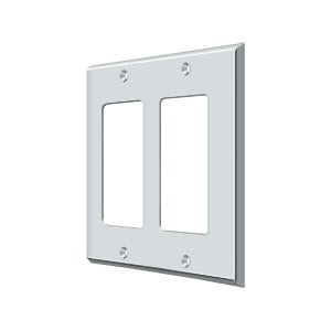 polished chrome switch plate