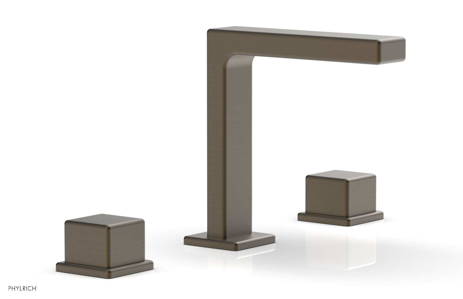 Phylrich MIX Widespread Faucet - Cube Handles 6-3/4" Height