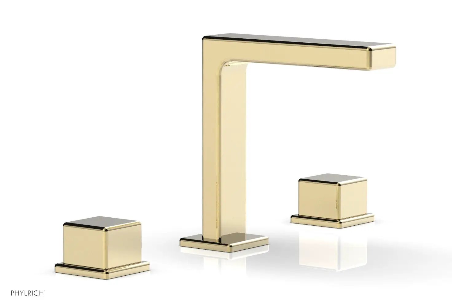 Phylrich MIX Widespread Faucet - Cube Handles 6-3/4" Height by Phylrich