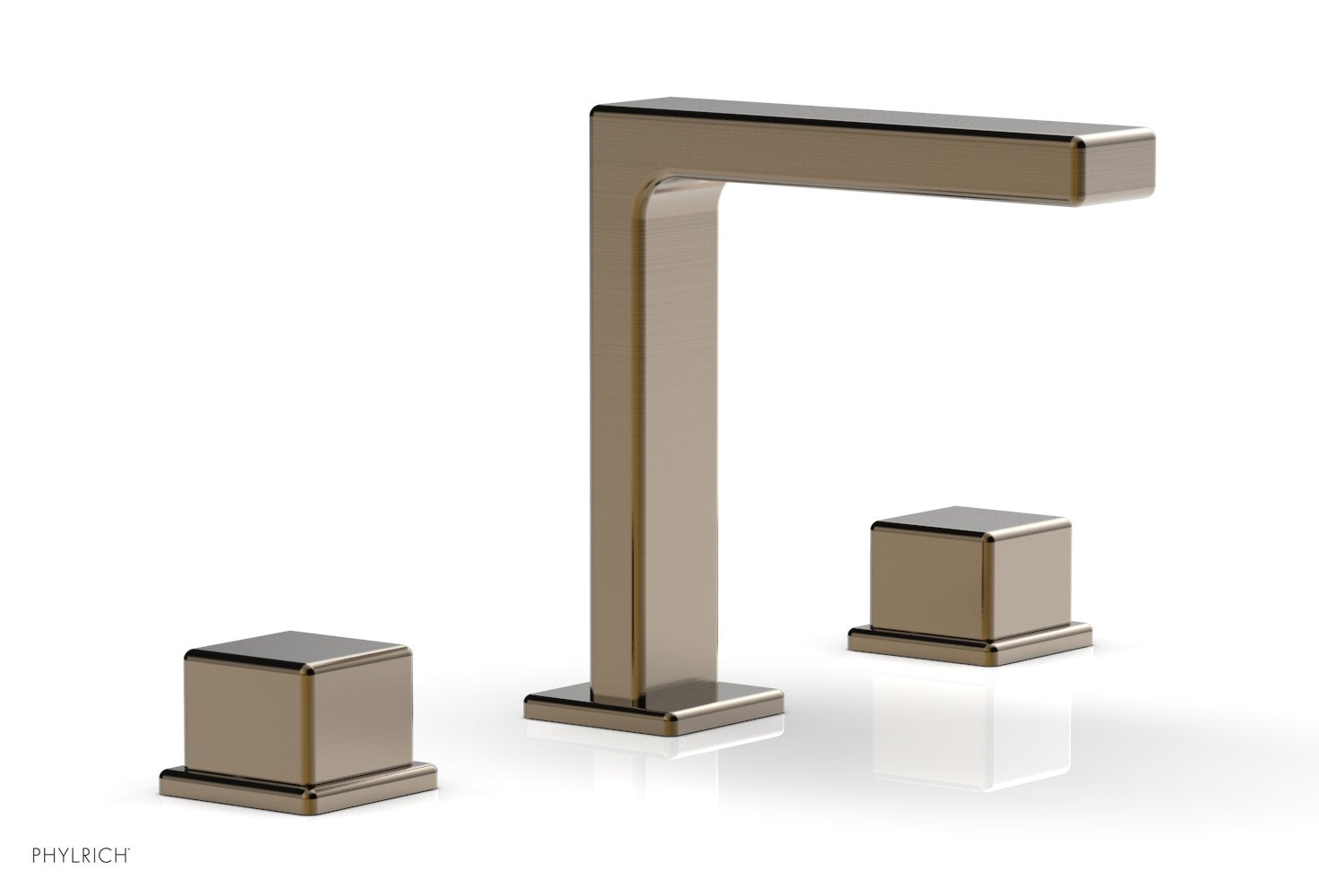 Phylrich MIX Widespread Faucet - Cube Handles 6-3/4" Height
