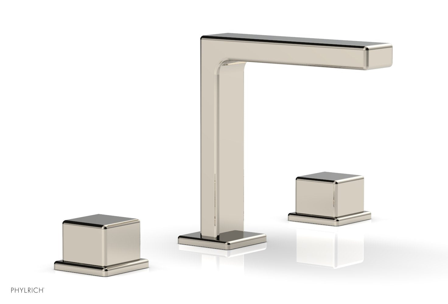 Phylrich MIX Widespread Faucet - Cube Handles 6-3/4" Height