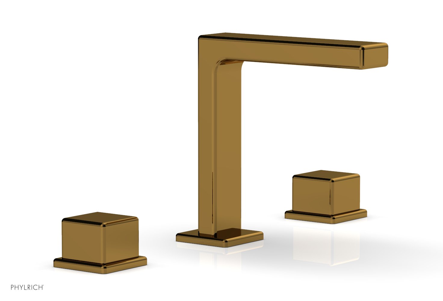 Phylrich MIX Widespread Faucet - Cube Handles 6-3/4" Height