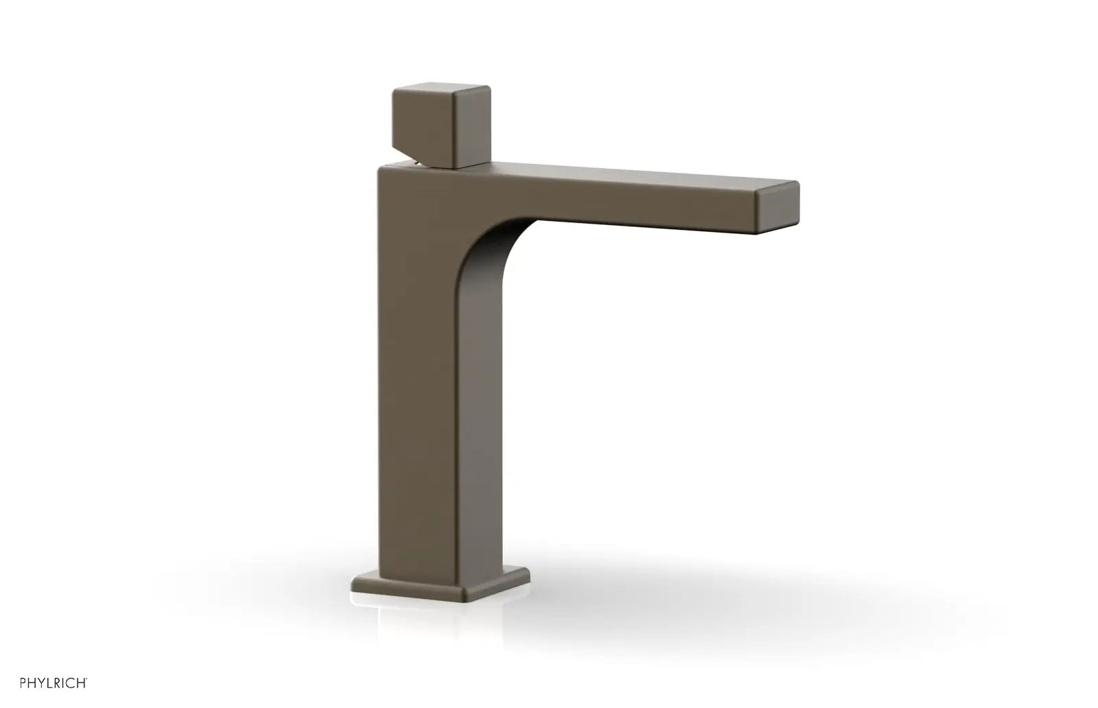 Phylrich MIX Single Hole Lavatory Faucet, Cube Handle by Phylrich