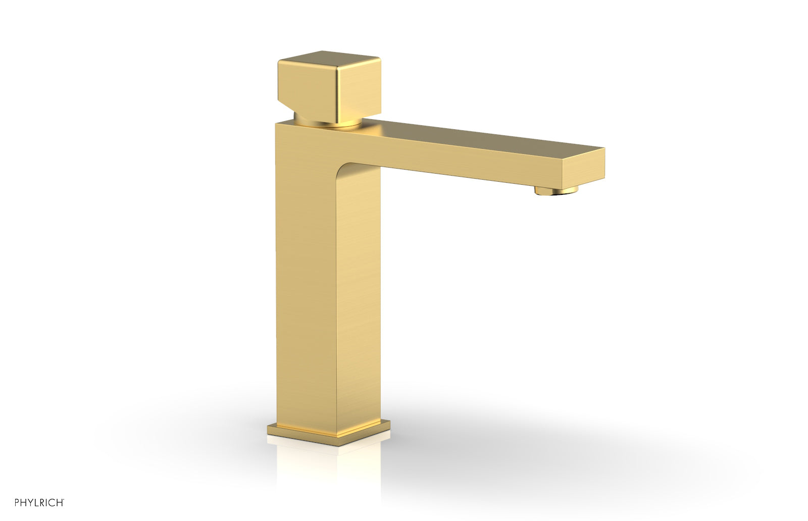 Phylrich MIX Single Hole Lavatory Faucet, Cube Handle by Phylrich