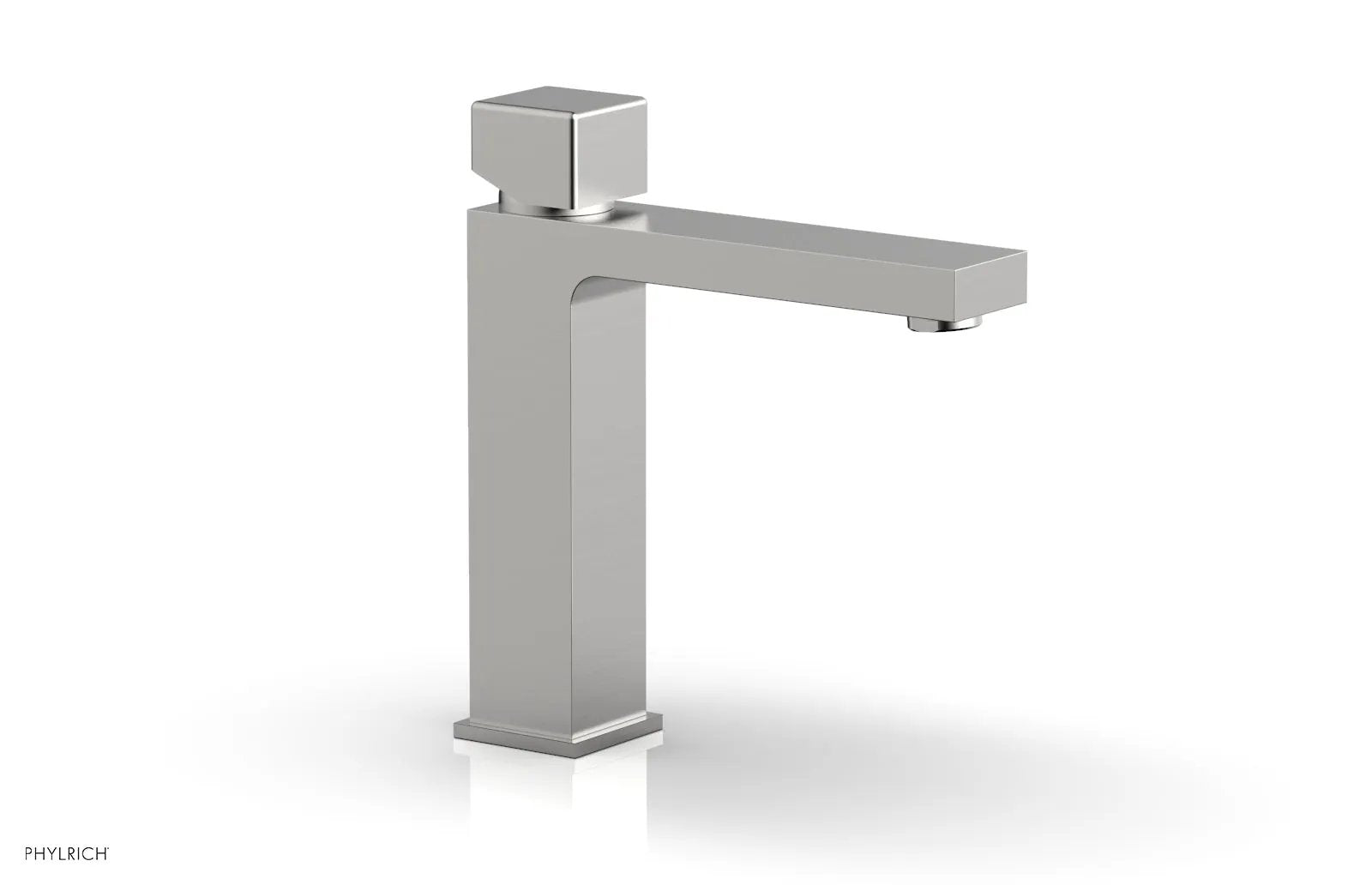Phylrich MIX Single Hole Lavatory Faucet, Cube Handle by Phylrich