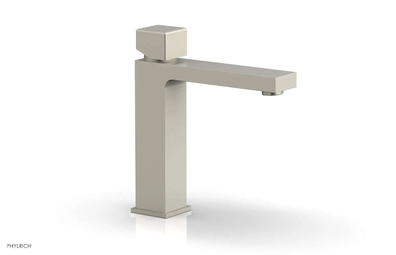 Phylrich MIX Single Hole Lavatory Faucet, Cube Handle by Phylrich