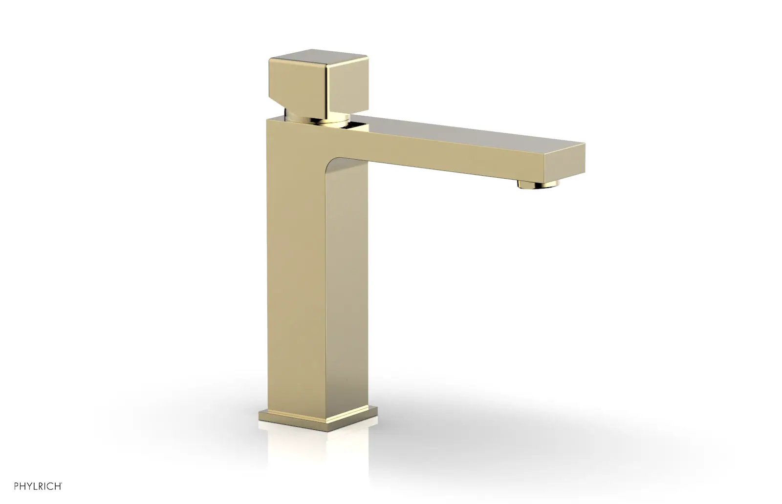 Phylrich MIX Single Hole Lavatory Faucet, Cube Handle by Phylrich