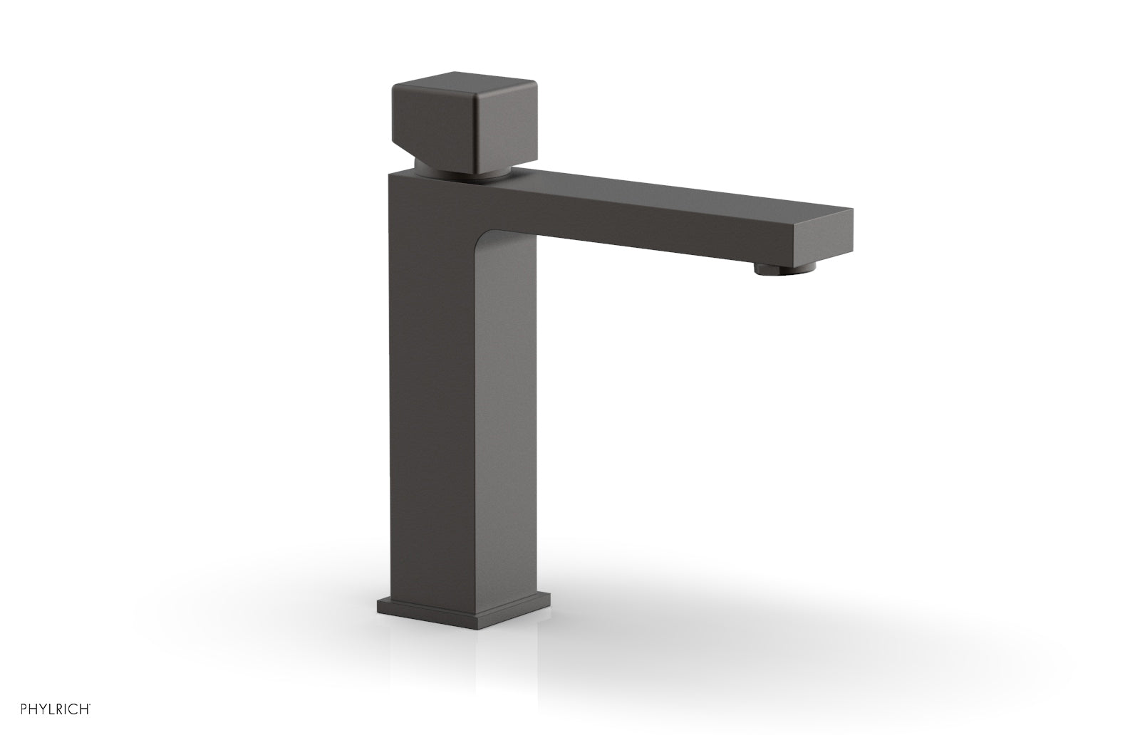 Phylrich MIX Single Hole Lavatory Faucet, Cube Handle by Phylrich