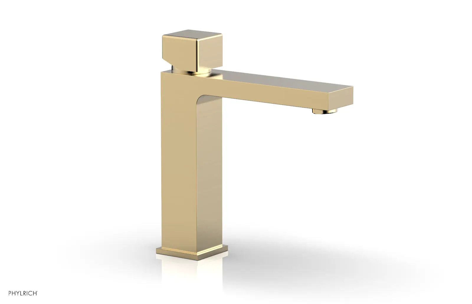 Phylrich MIX Single Hole Lavatory Faucet, Cube Handle by Phylrich