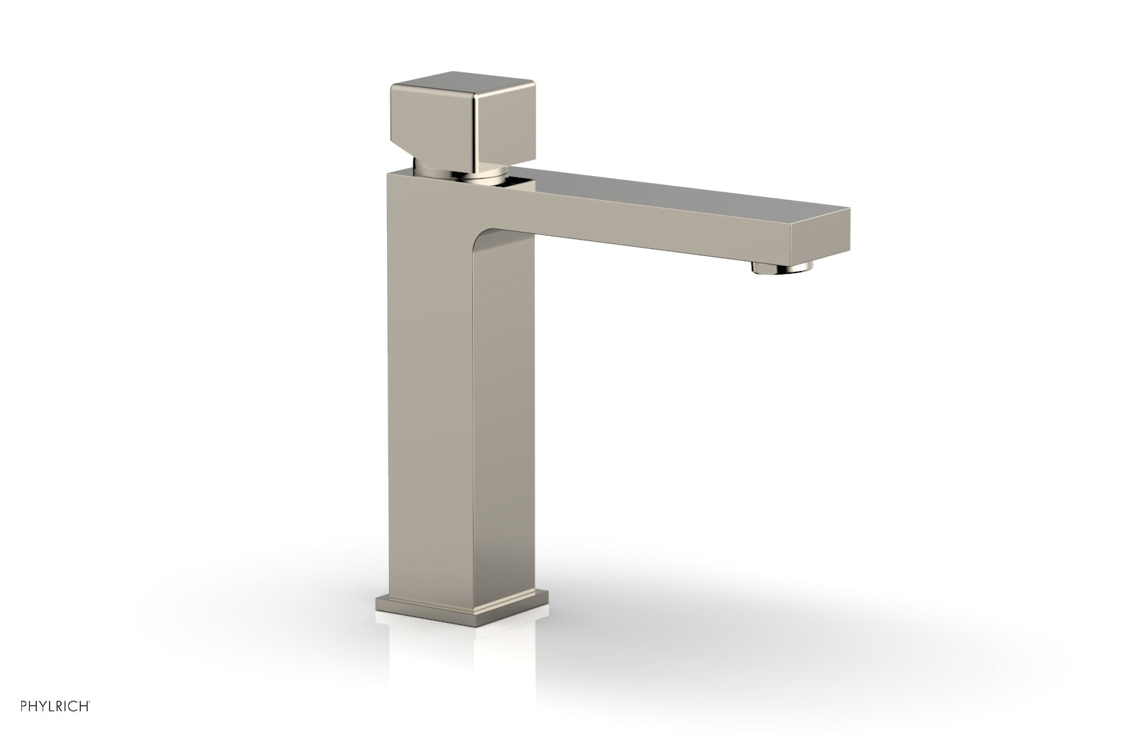 Phylrich MIX Single Hole Lavatory Faucet, Cube Handle by Phylrich