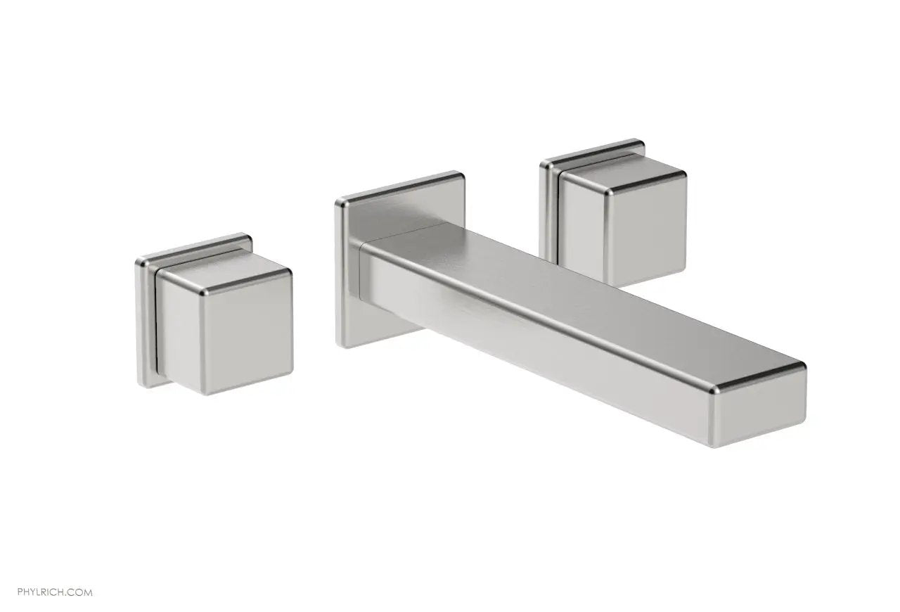 Phylrich MIX Wall Lavatory Set - Cube Handles by Phylrich