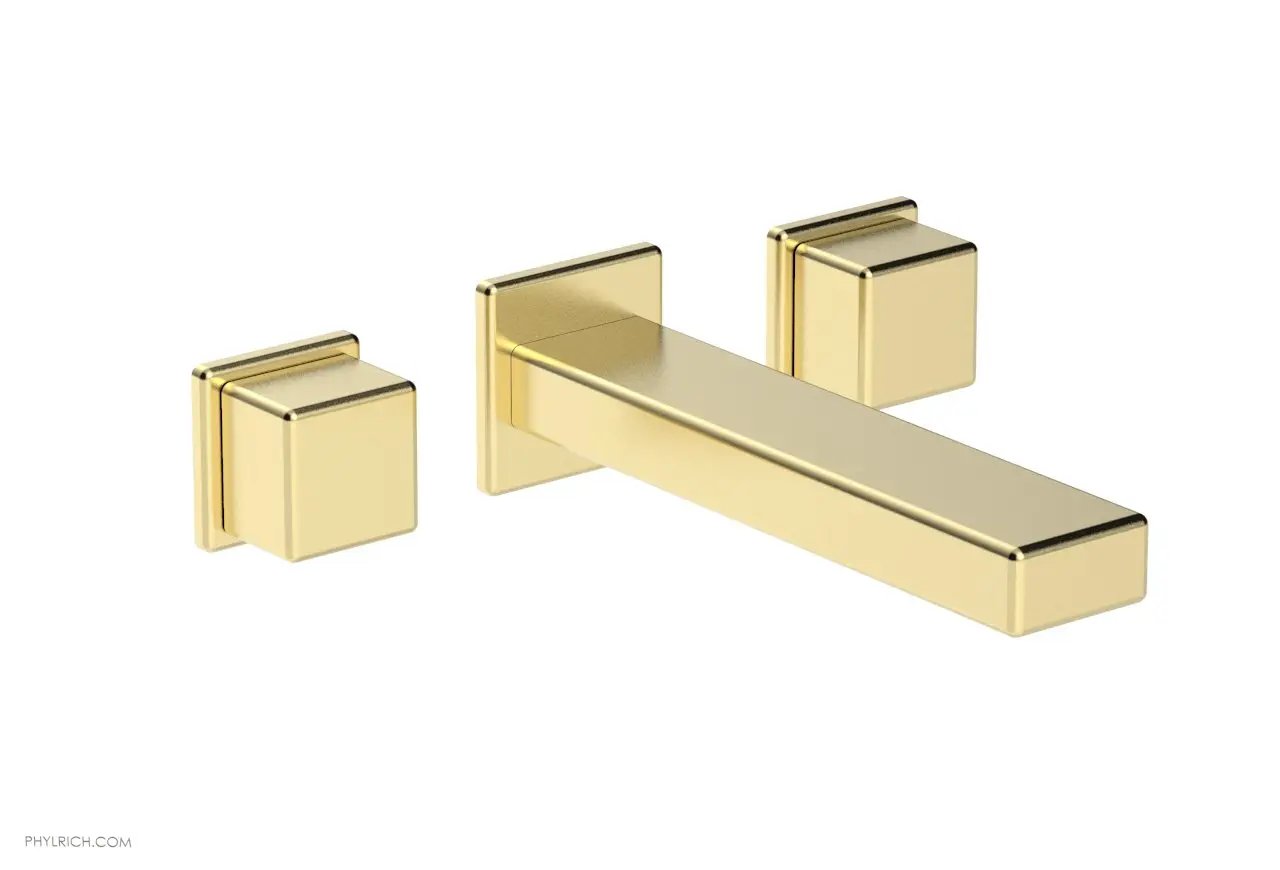 Phylrich MIX Wall Lavatory Set - Cube Handles by Phylrich