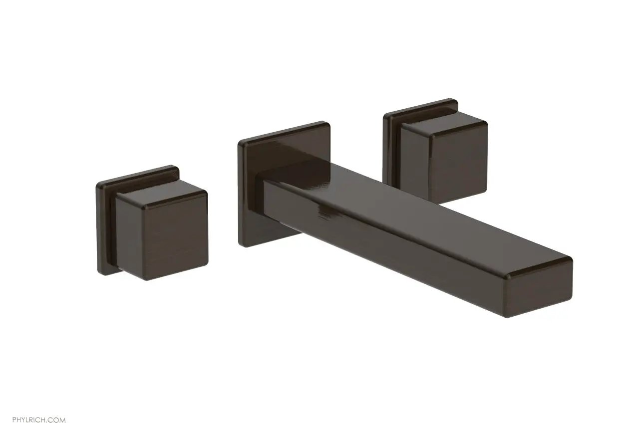 Phylrich MIX Wall Lavatory Set - Cube Handles by Phylrich