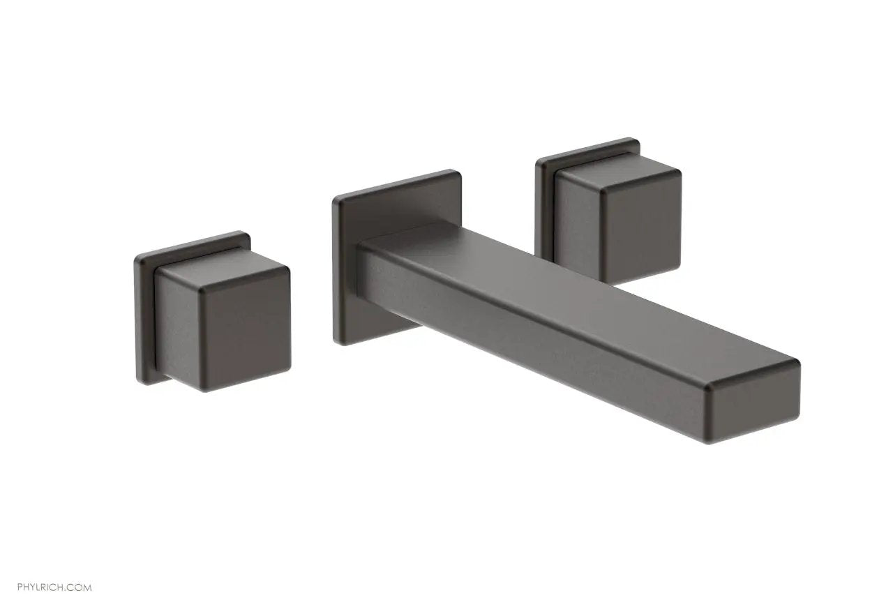 Phylrich MIX Wall Lavatory Set - Cube Handles by Phylrich