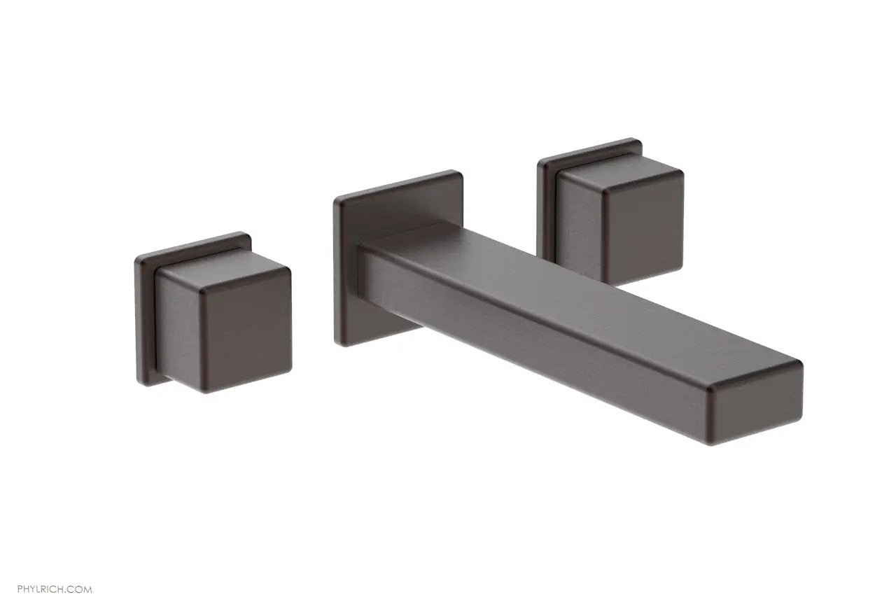 Phylrich MIX Wall Lavatory Set - Cube Handles by Phylrich