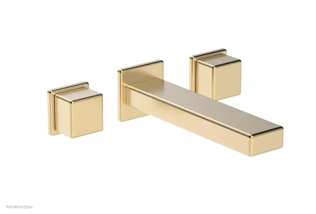 Phylrich MIX Wall Lavatory Set - Cube Handles by Phylrich