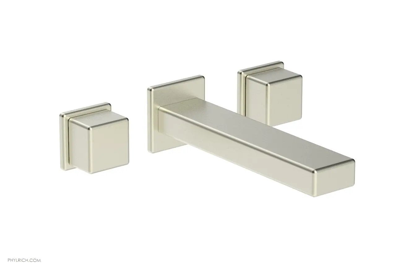 Phylrich MIX Wall Lavatory Set - Cube Handles by Phylrich