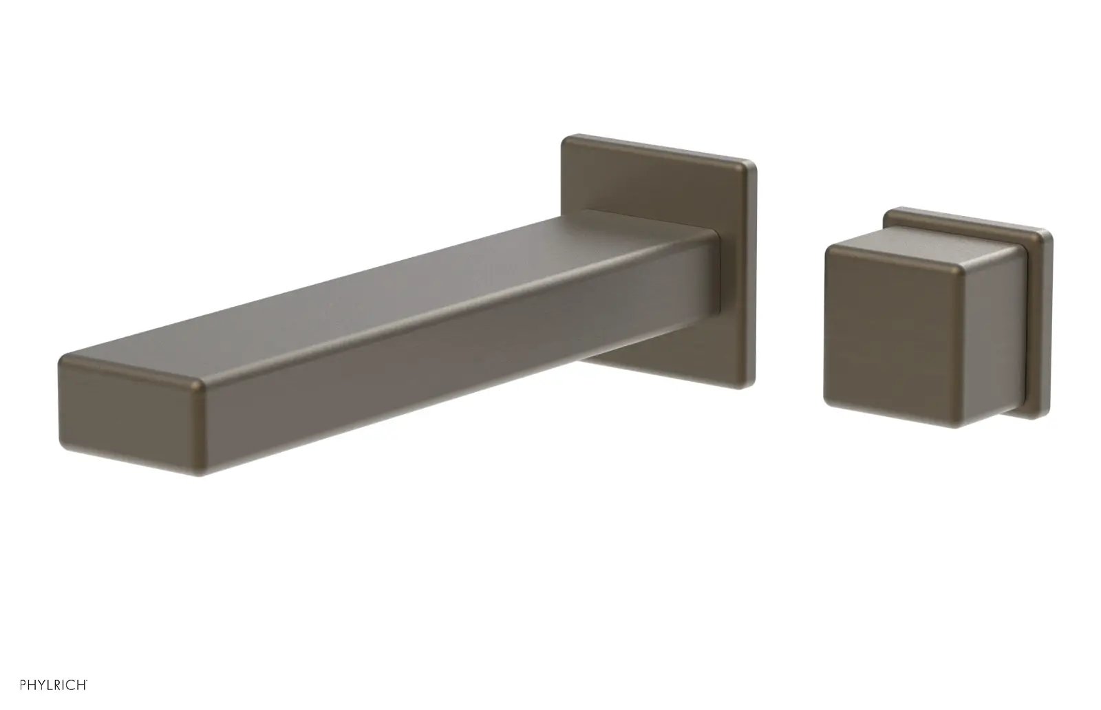 Phylrich MIX Single Handle Wall Lavatory Set - Cube Handle by Phylrich
