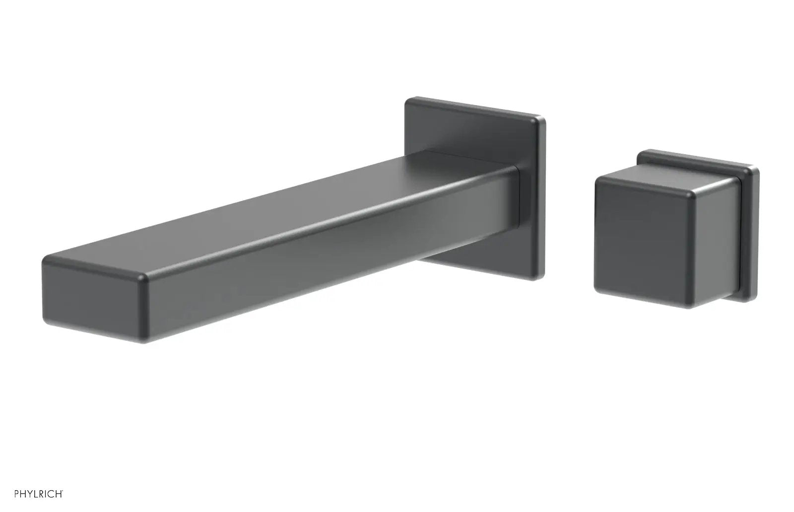 Phylrich MIX Single Handle Wall Lavatory Set - Cube Handle by Phylrich