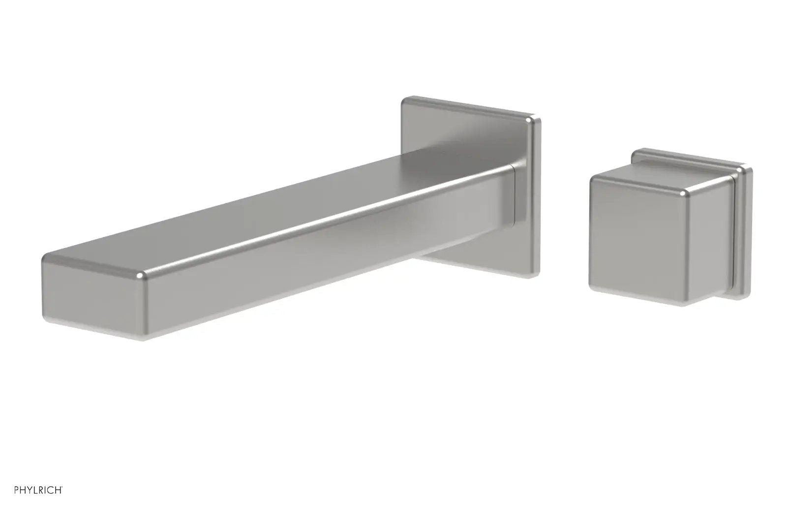 Phylrich MIX Single Handle Wall Lavatory Set - Cube Handle by Phylrich