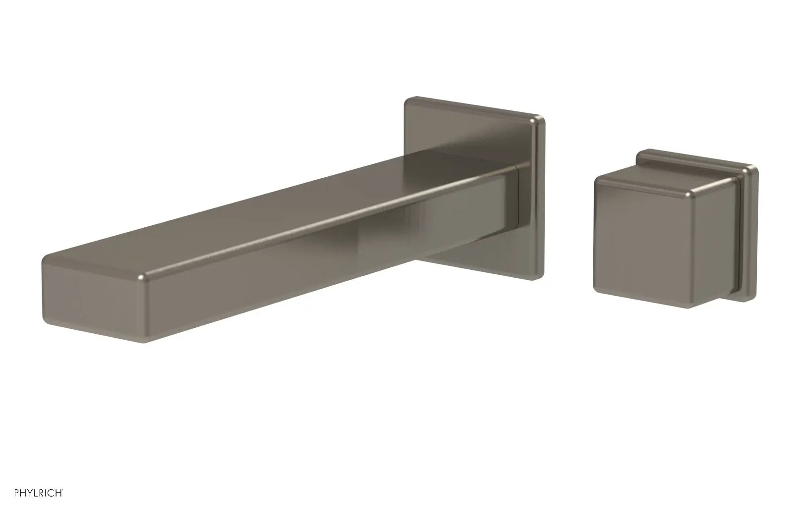 Phylrich MIX Single Handle Wall Lavatory Set - Cube Handle by Phylrich