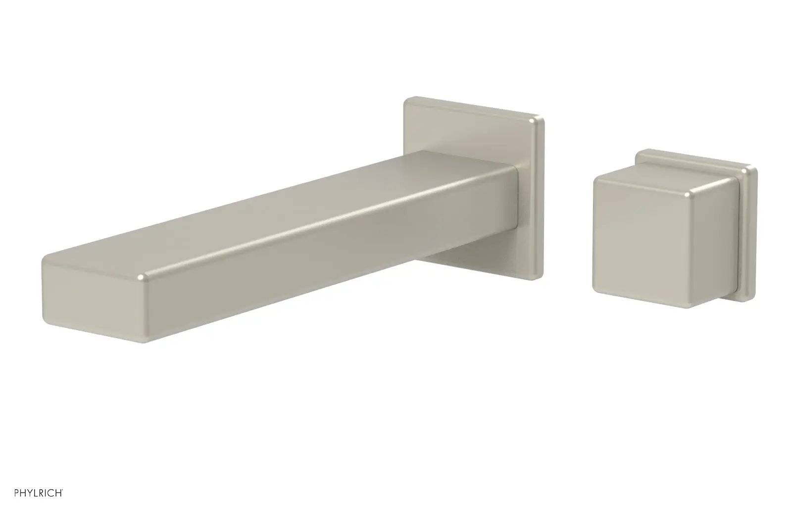 Phylrich MIX Single Handle Wall Lavatory Set - Cube Handle by Phylrich