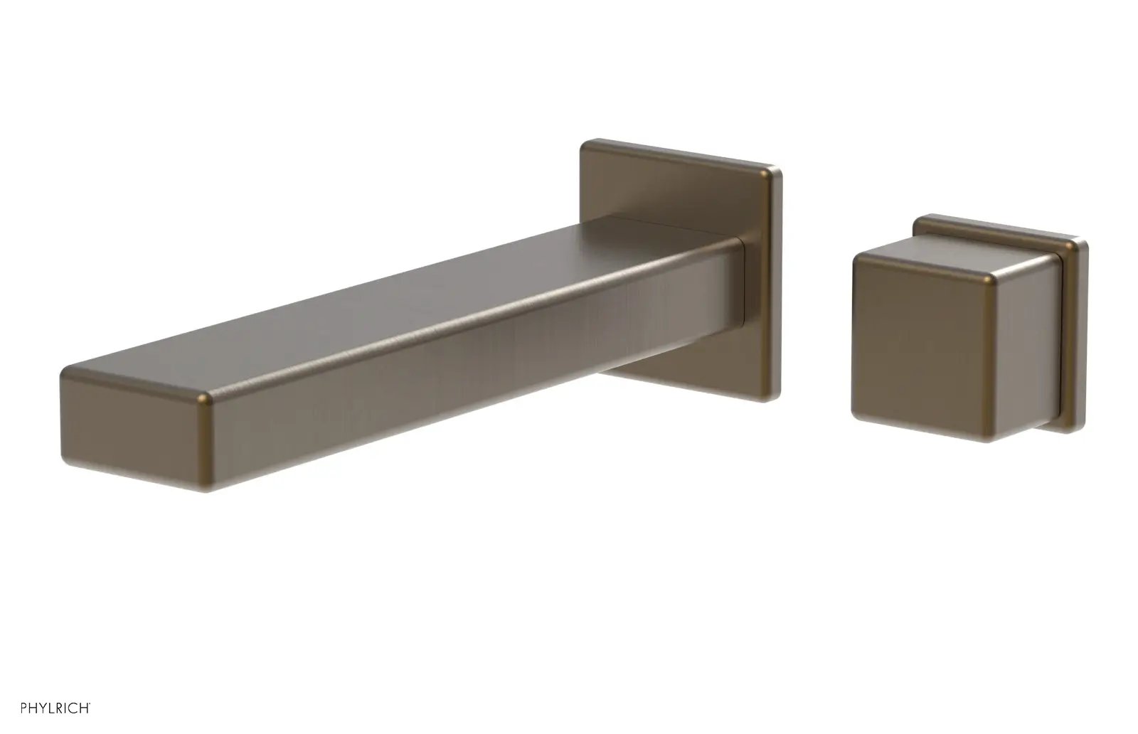 Phylrich MIX Single Handle Wall Lavatory Set - Cube Handle by Phylrich