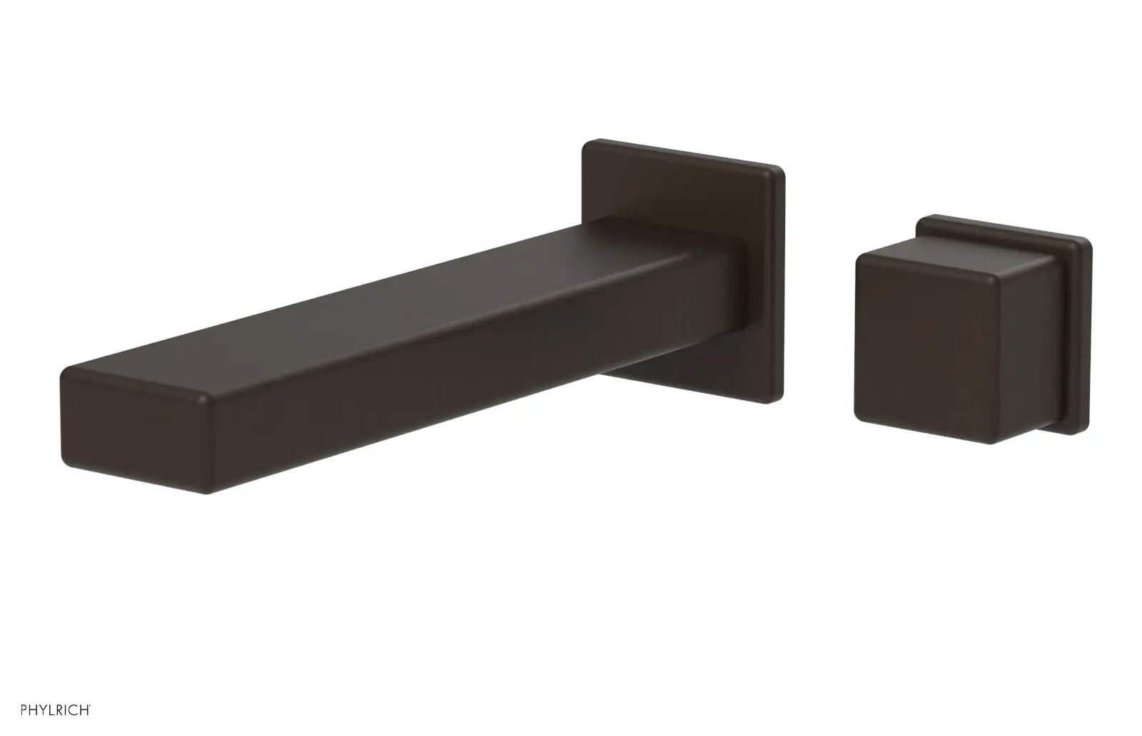 Phylrich MIX Single Handle Wall Lavatory Set - Cube Handle by Phylrich