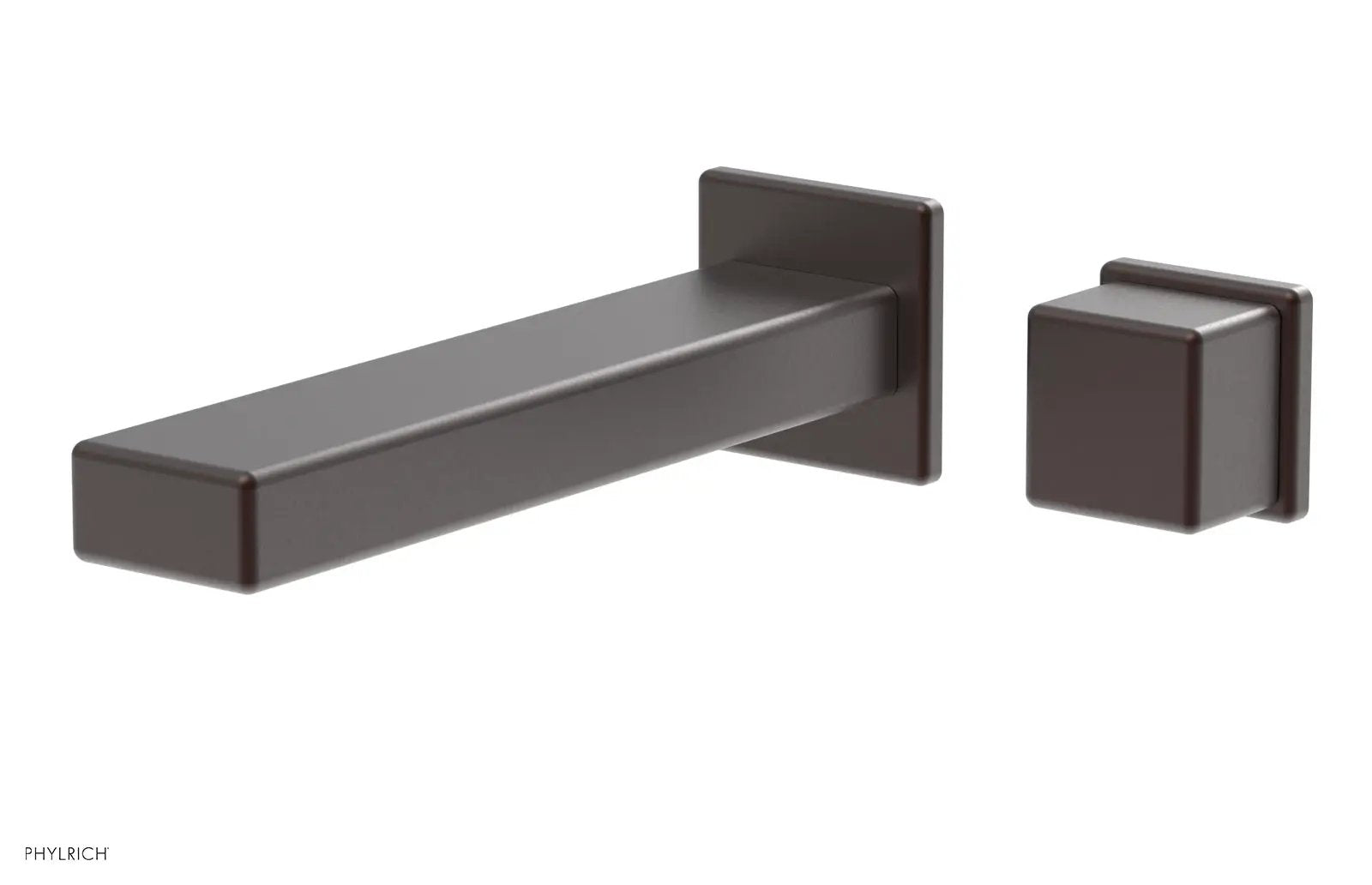 Phylrich MIX Single Handle Wall Lavatory Set - Cube Handle by Phylrich