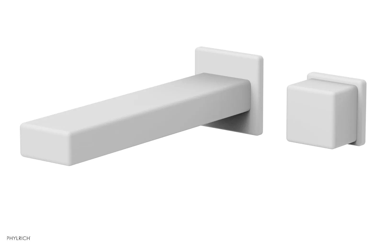 Phylrich MIX Single Handle Wall Lavatory Set - Cube Handle by Phylrich