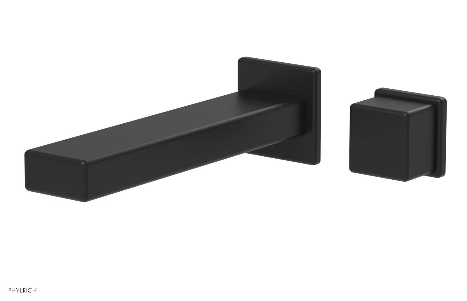 Phylrich MIX Single Handle Wall Lavatory Set - Cube Handle by Phylrich