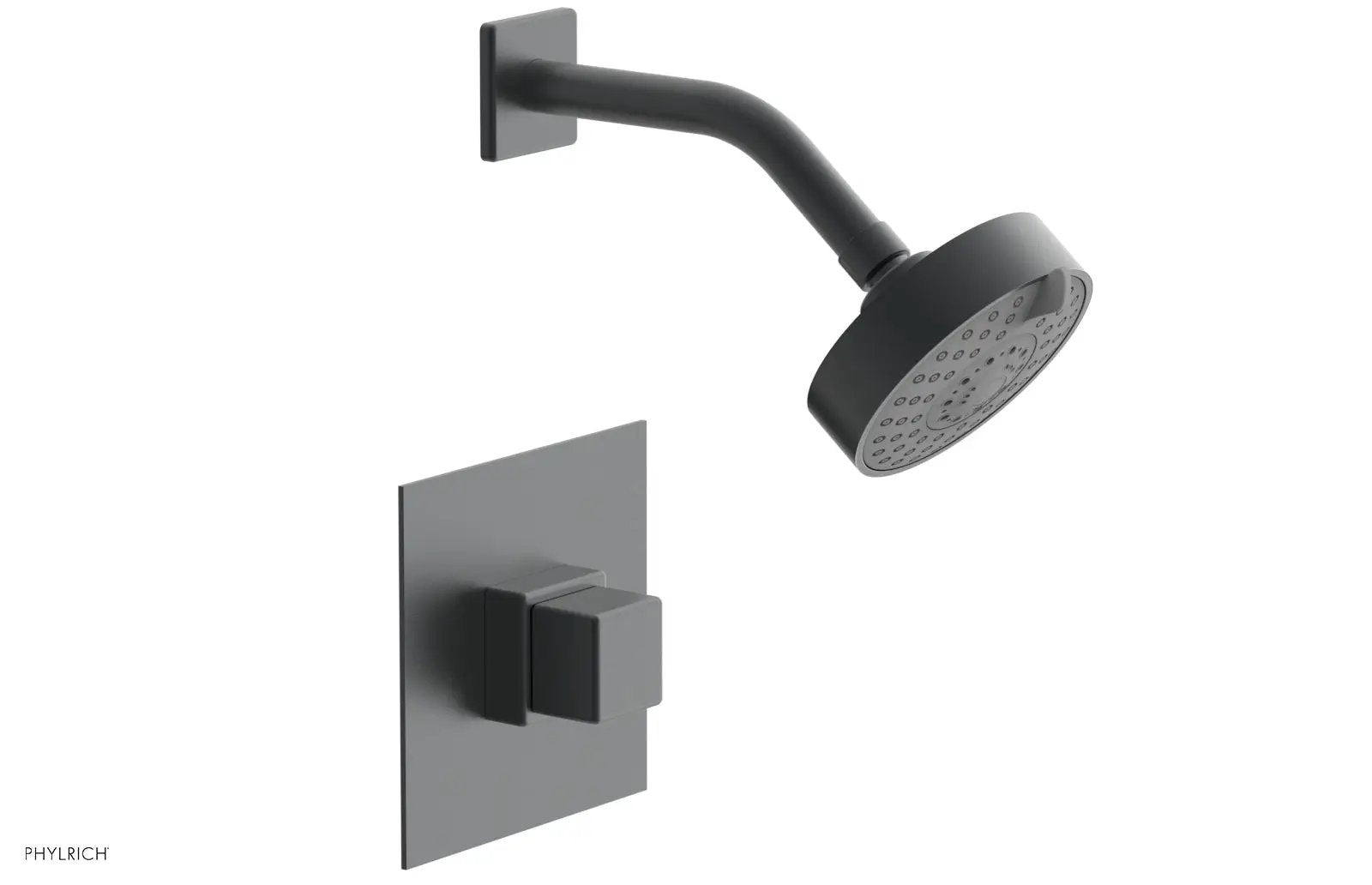 Phylrich MIX Pressure Balance Shower Set - Cube Handle by Phylrich