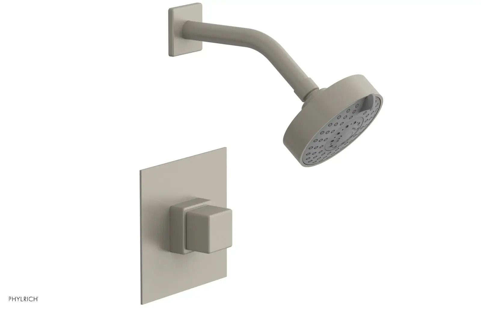 Phylrich MIX Pressure Balance Shower Set - Cube Handle by Phylrich