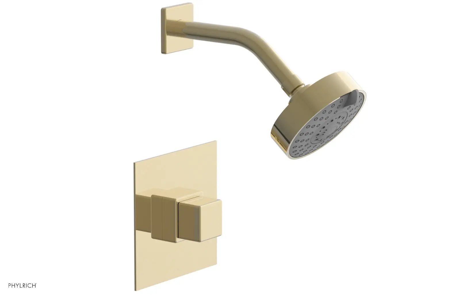Phylrich MIX Pressure Balance Shower Set - Cube Handle by Phylrich