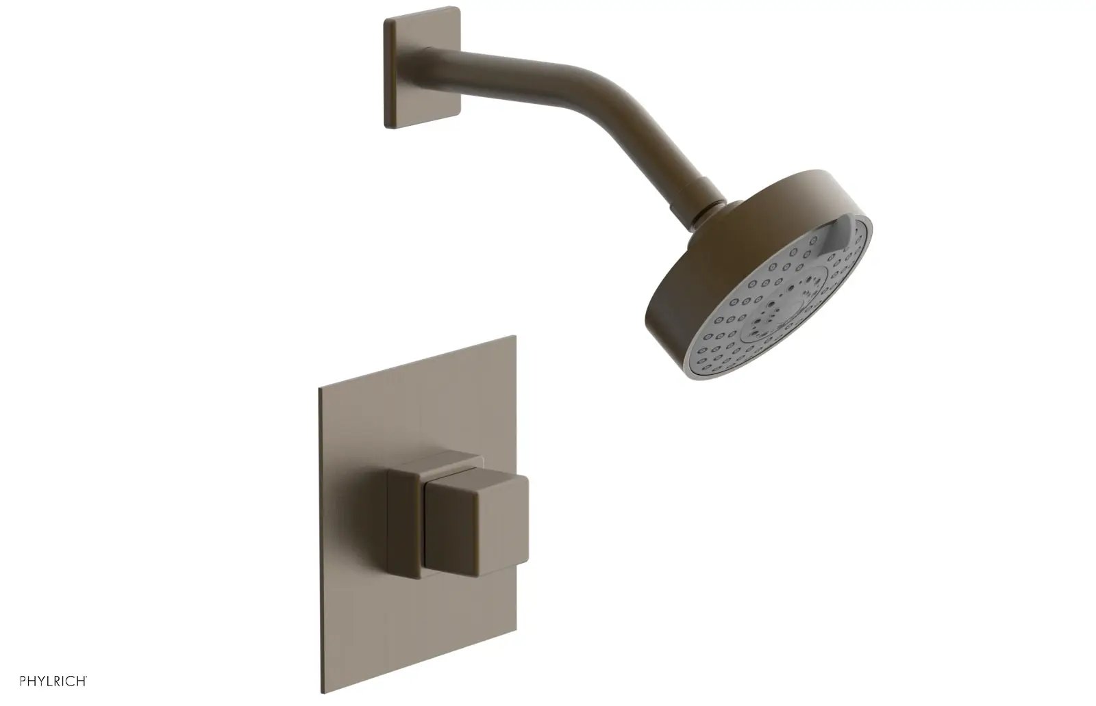 Phylrich MIX Pressure Balance Shower Set - Cube Handle by Phylrich