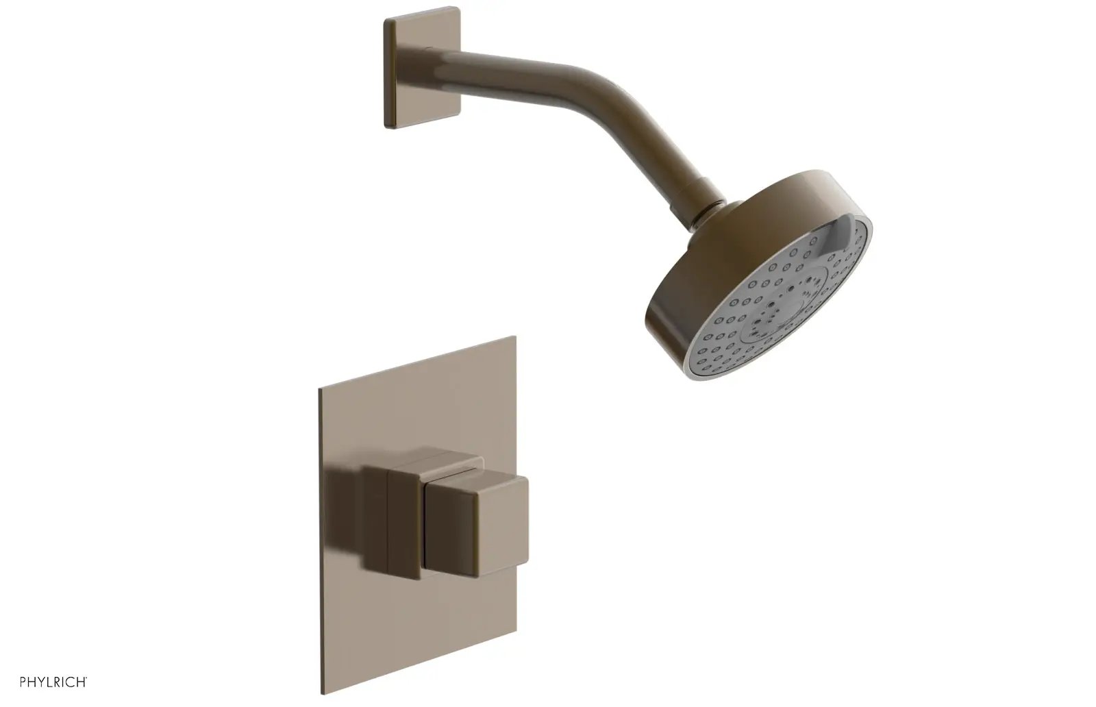 Phylrich MIX Pressure Balance Shower Set - Cube Handle by Phylrich