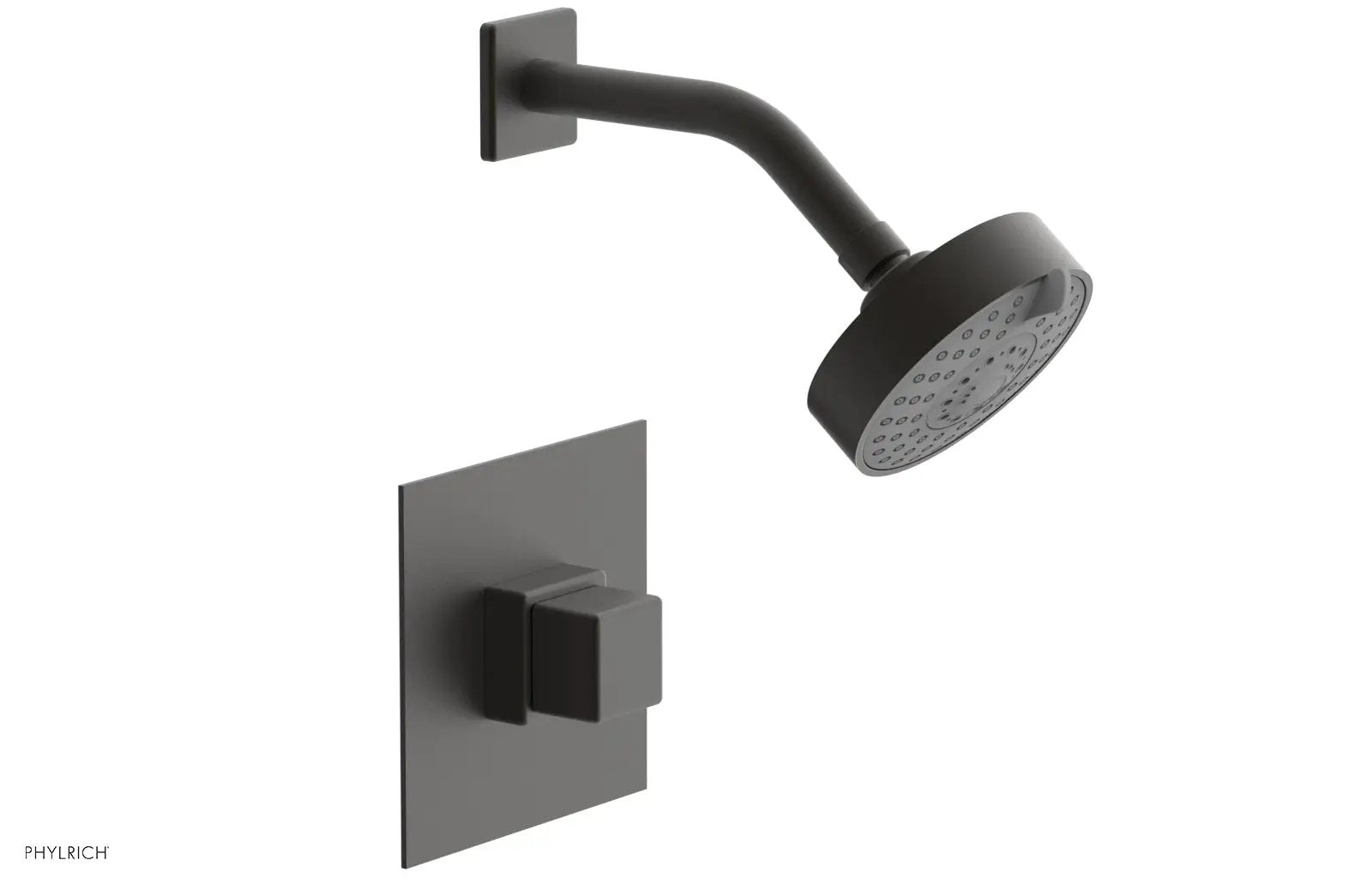Phylrich MIX Pressure Balance Shower Set - Cube Handle by Phylrich