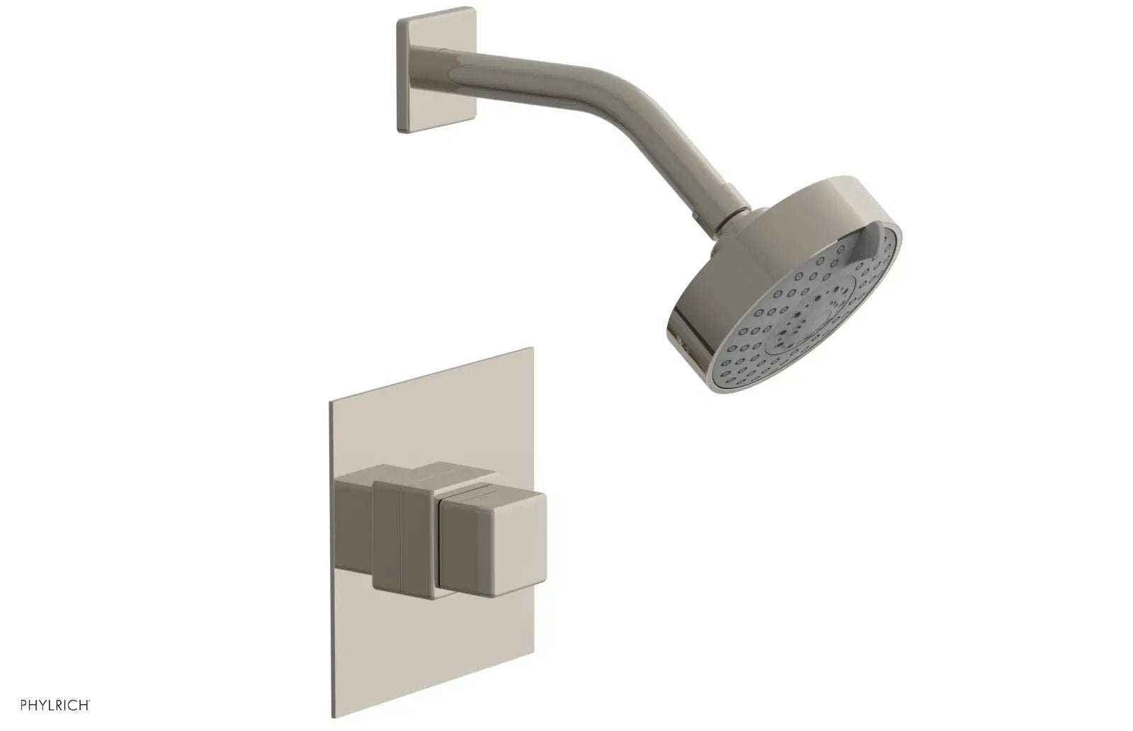 Phylrich MIX Pressure Balance Shower Set - Cube Handle by Phylrich