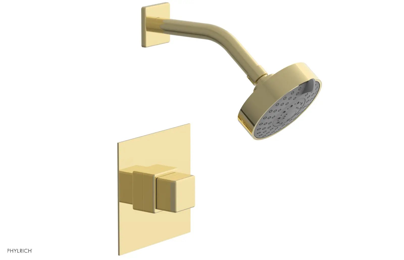 Phylrich MIX Pressure Balance Shower Set - Cube Handle by Phylrich