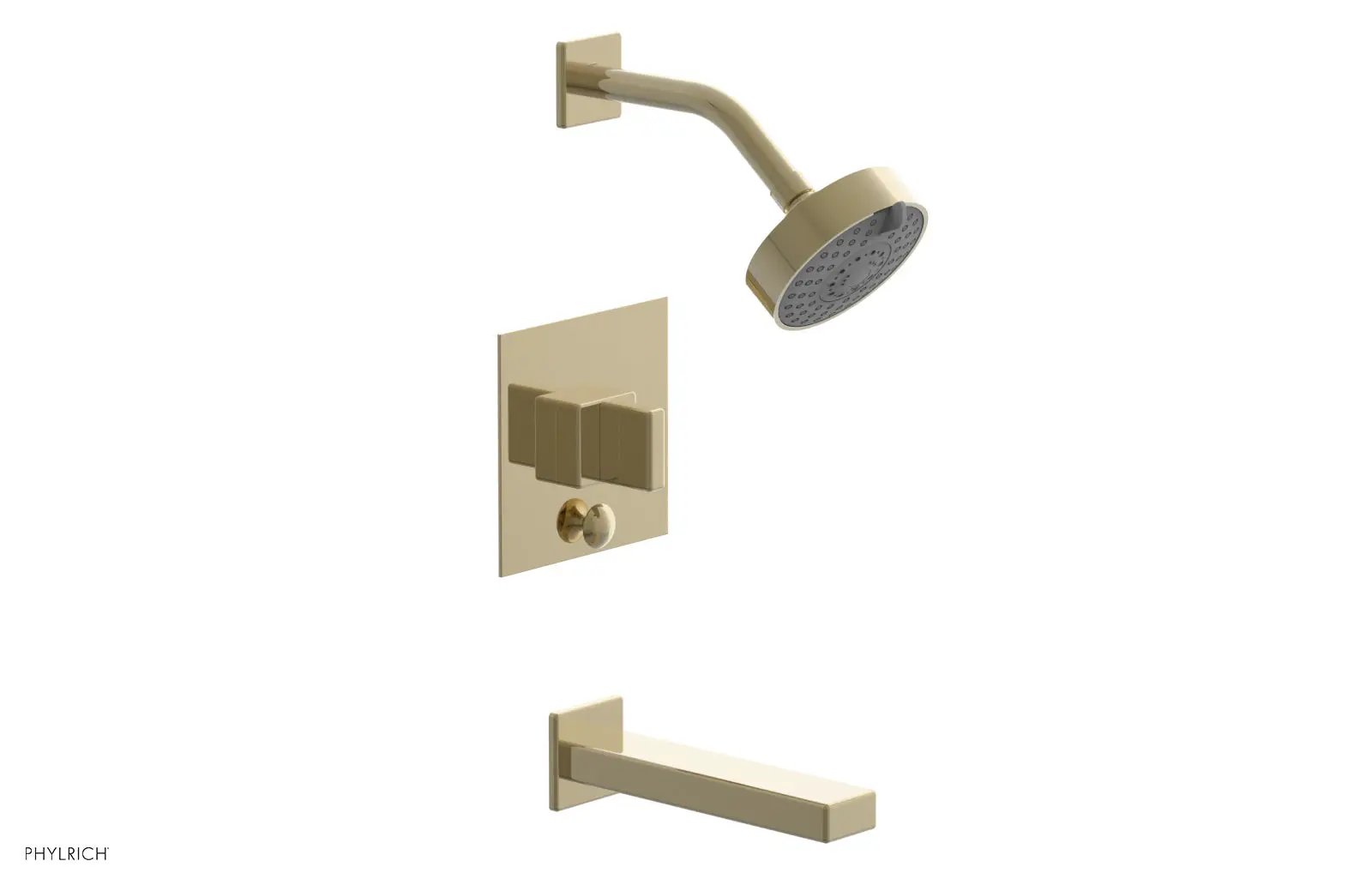 Phylrich MIX Pressure Balance Tub and Shower Set - Blade Handle by Phylrich