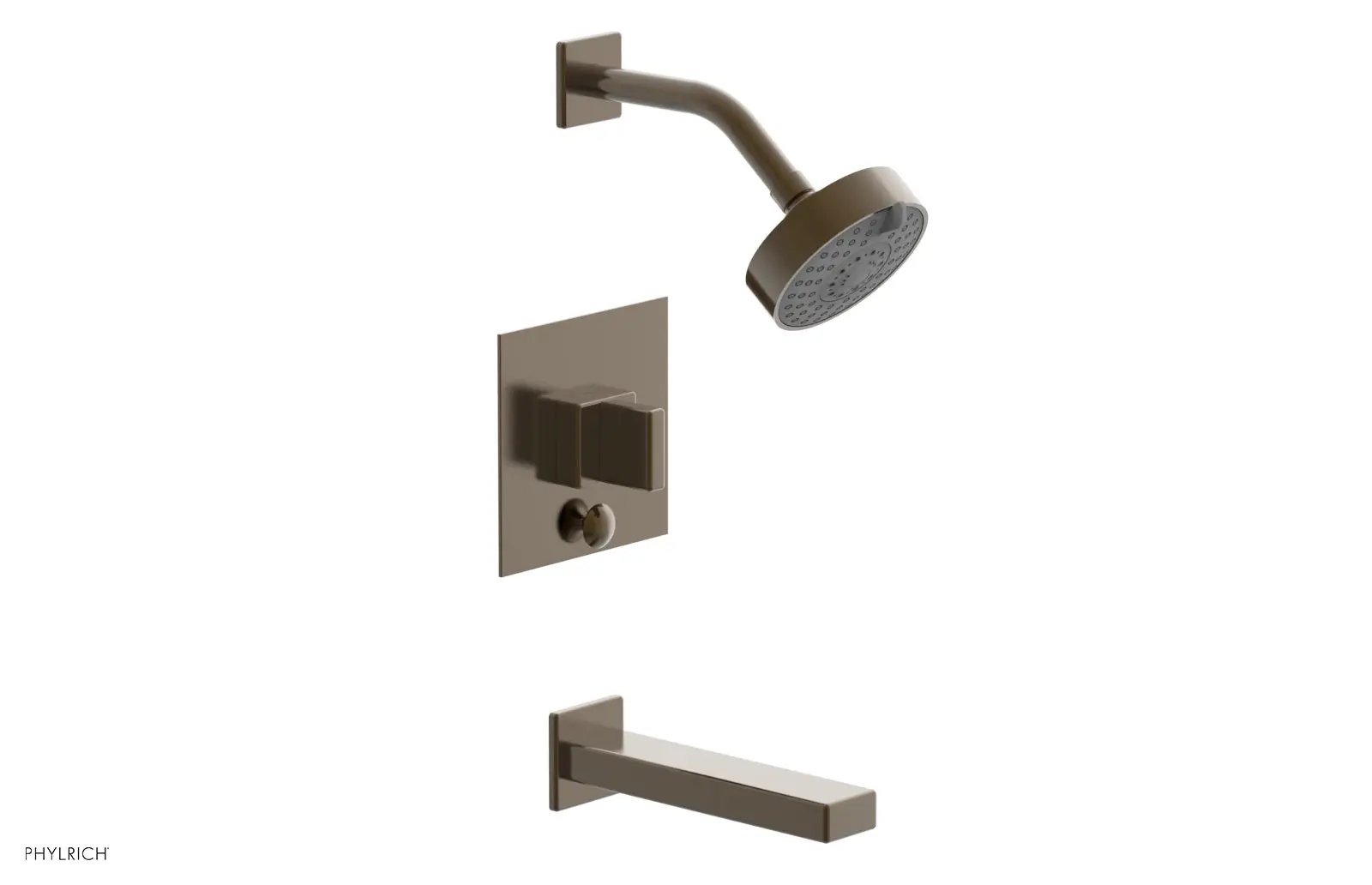 Phylrich MIX Pressure Balance Tub and Shower Set - Blade Handle by Phylrich