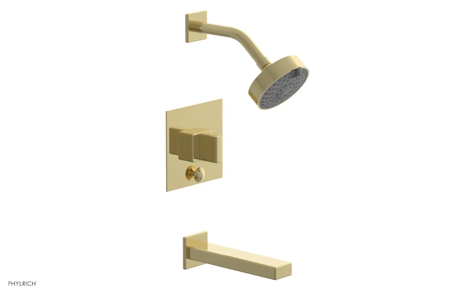 Phylrich MIX Pressure Balance Tub and Shower Set - Blade Handle by Phylrich