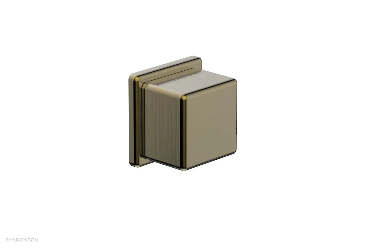 Phylrich MIX Volume Control/Diverter Trim - Cube Handle by Phylrich