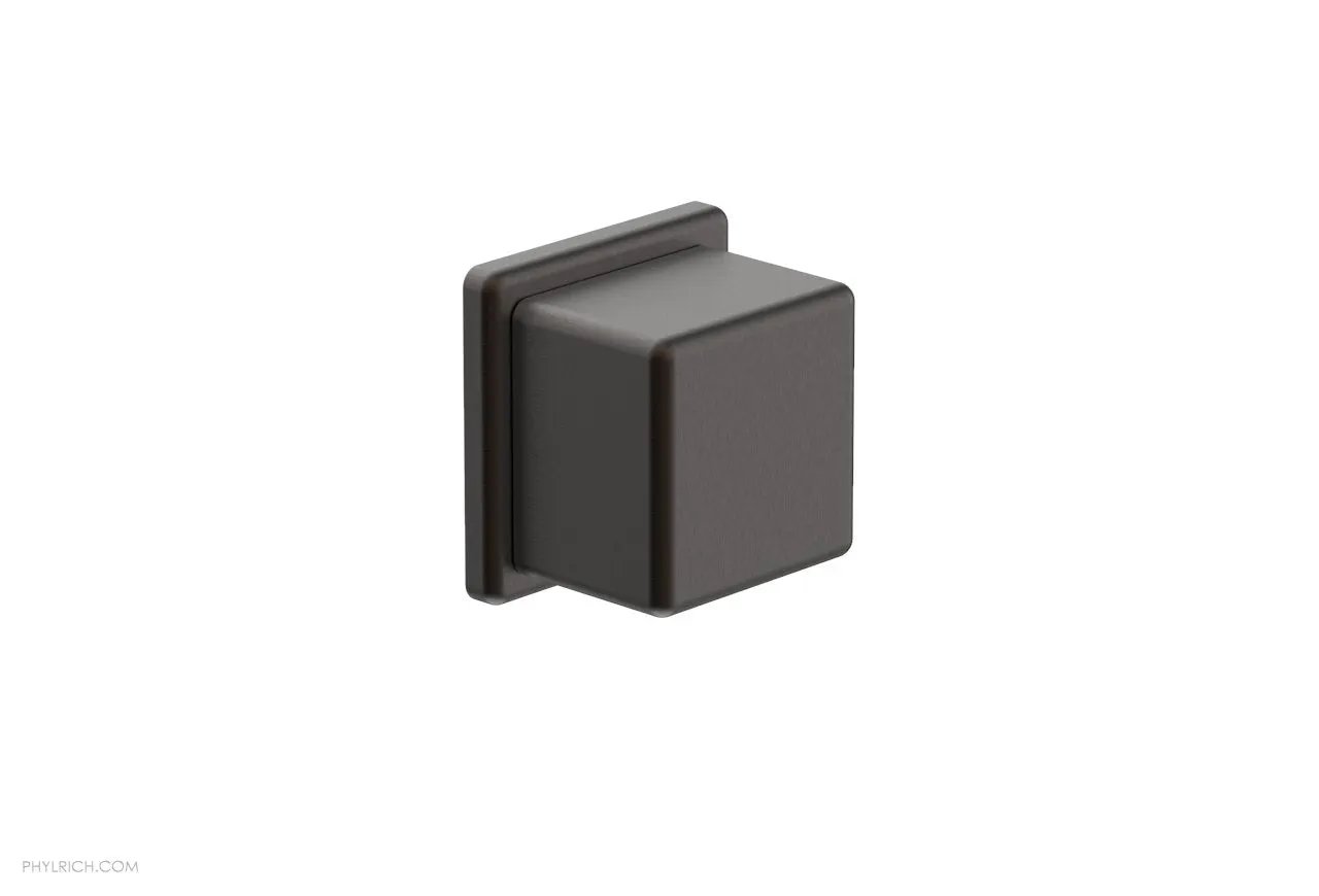 Phylrich MIX Volume Control/Diverter Trim - Cube Handle by Phylrich