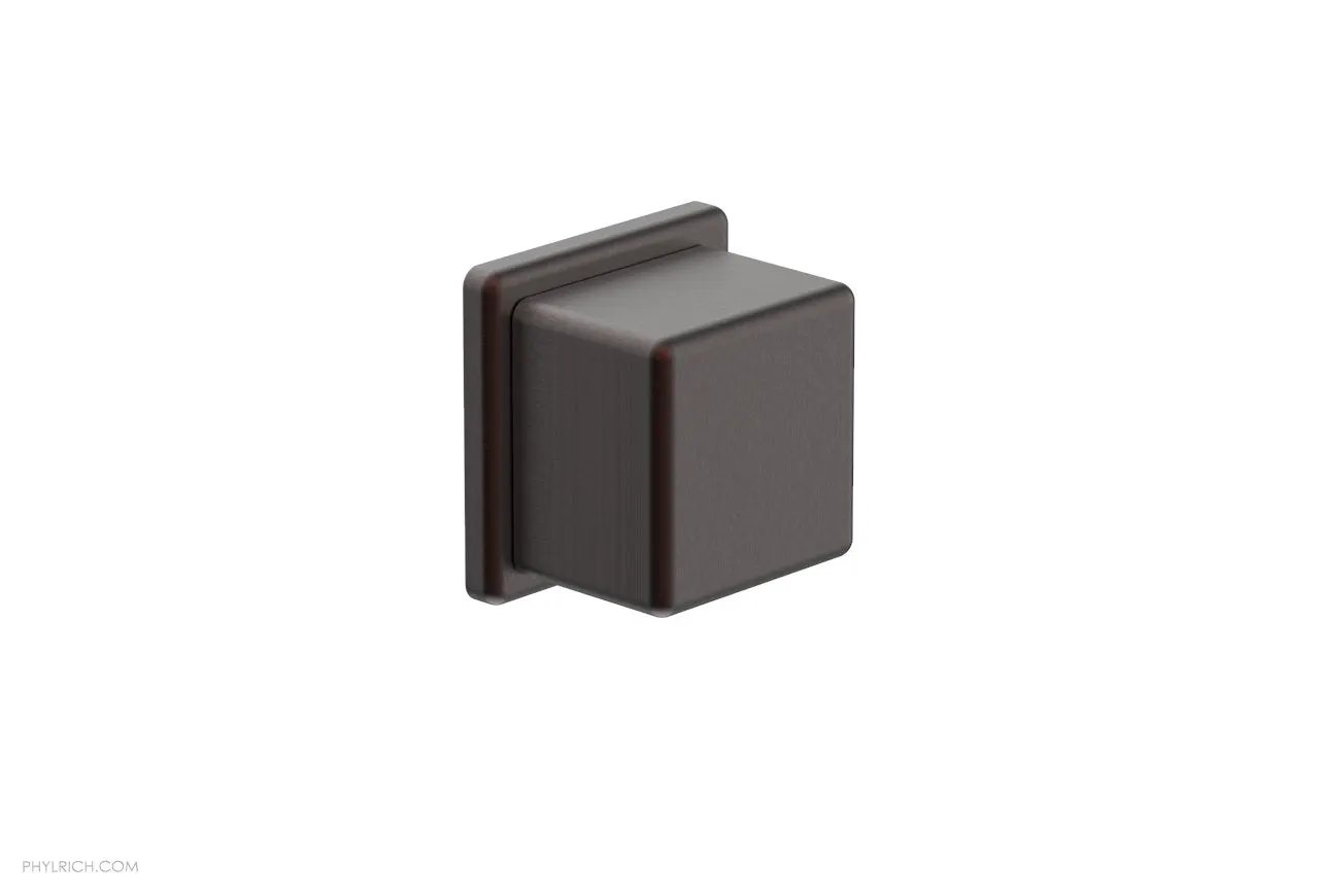 Phylrich MIX Volume Control/Diverter Trim - Cube Handle by Phylrich