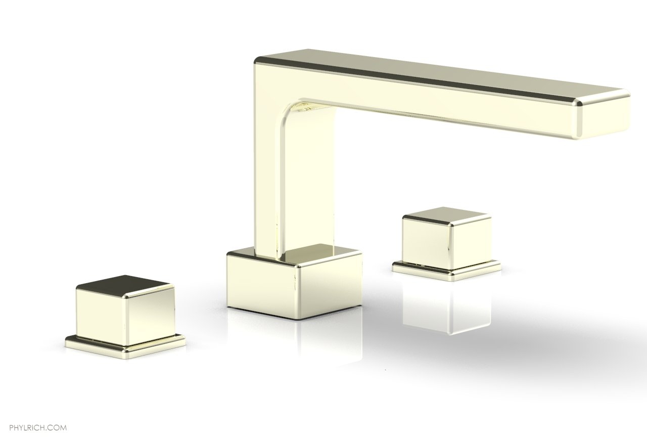 Phylrich MIX Deck Tub Set - Cube Handles by Phylrich